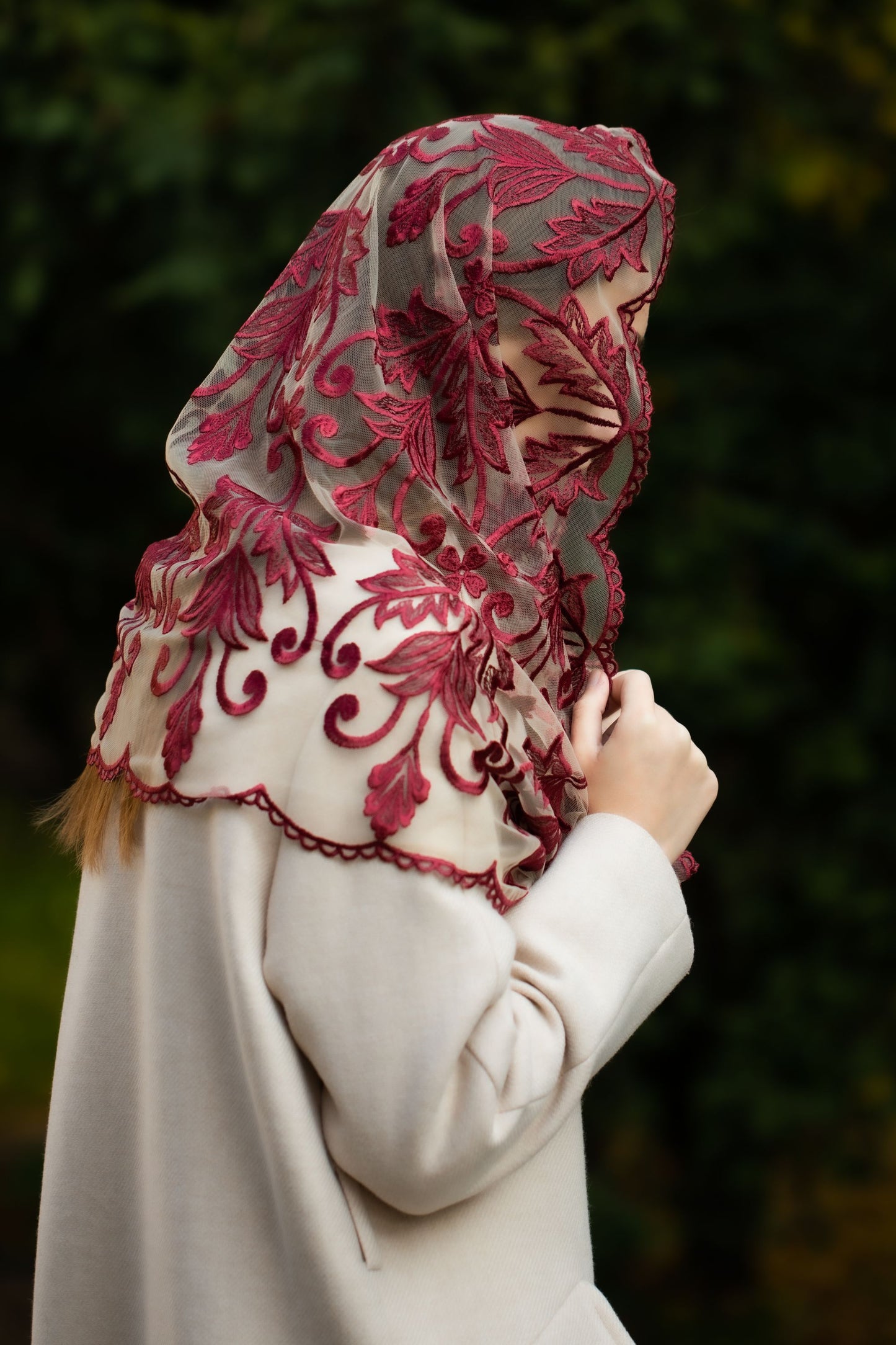 Lace Chapel veil - MariaVeils