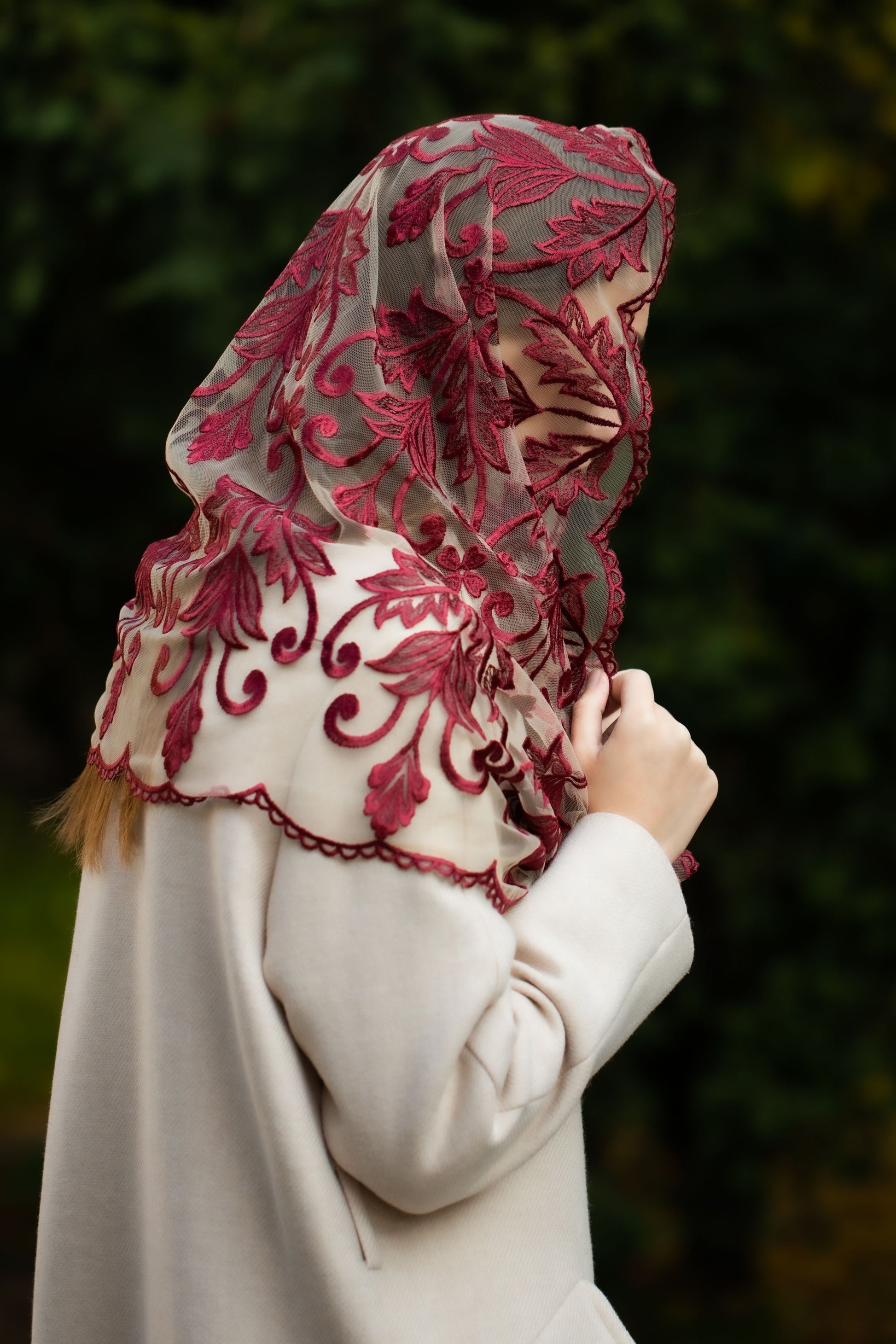 Lace Chapel veil - MariaVeils