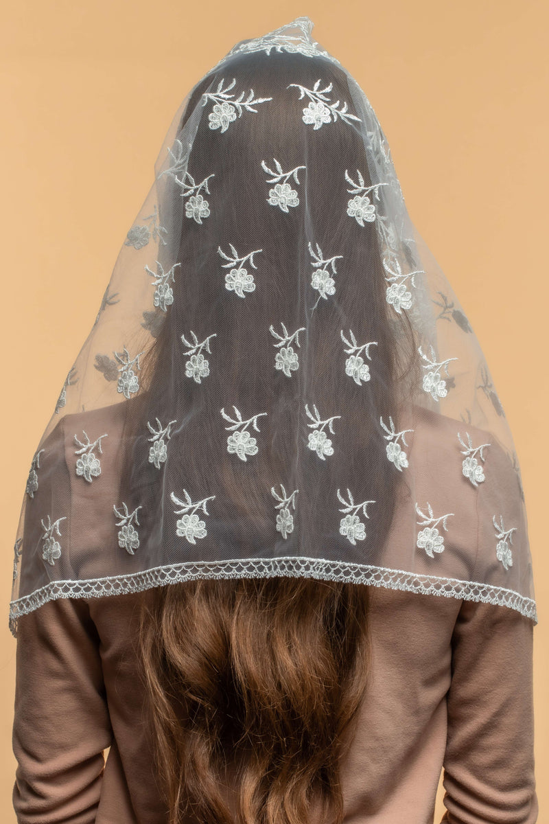 Floral infinity chapel veil - MariaVeils