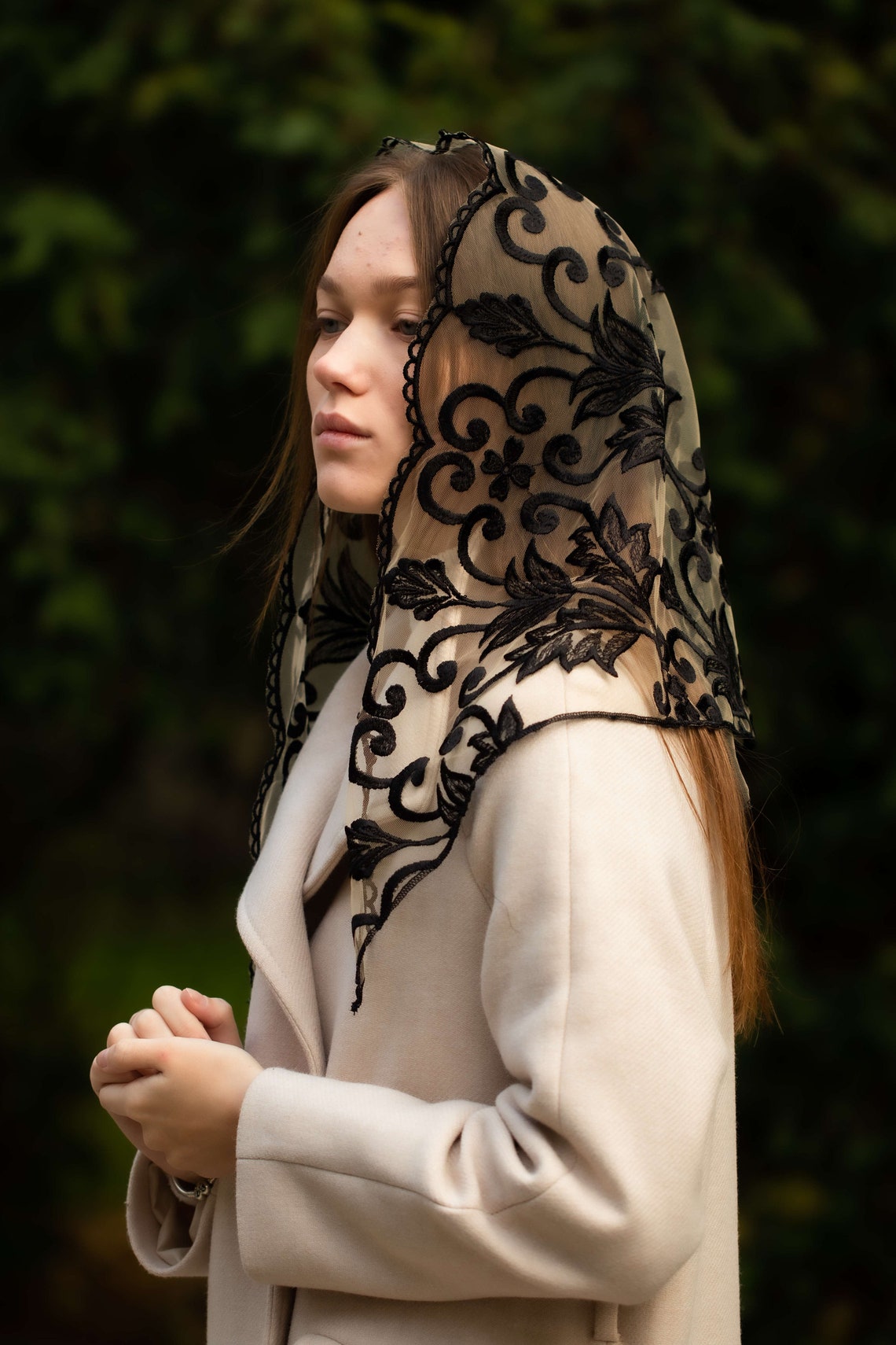 NEW! Short triangle veil - MariaVeils