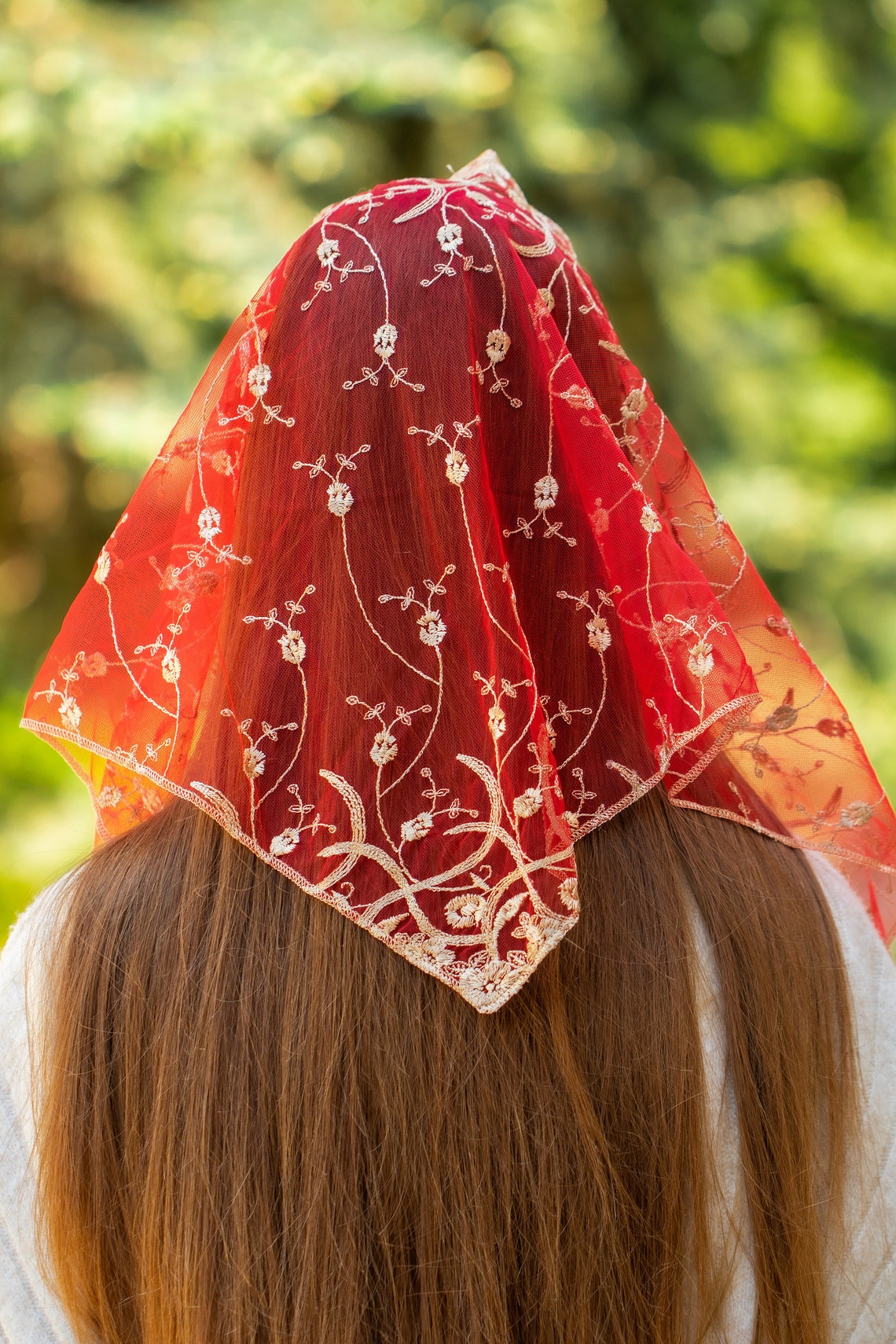 NEW! Gold triangle veil - MariaVeils