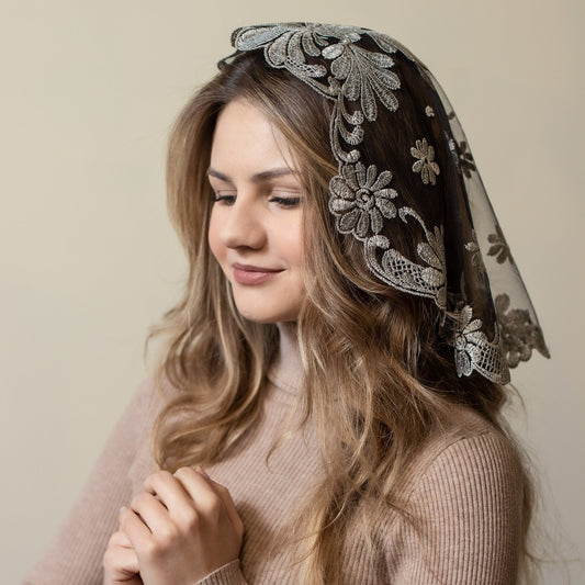 Catholic head covering veil for church - Maria Veils