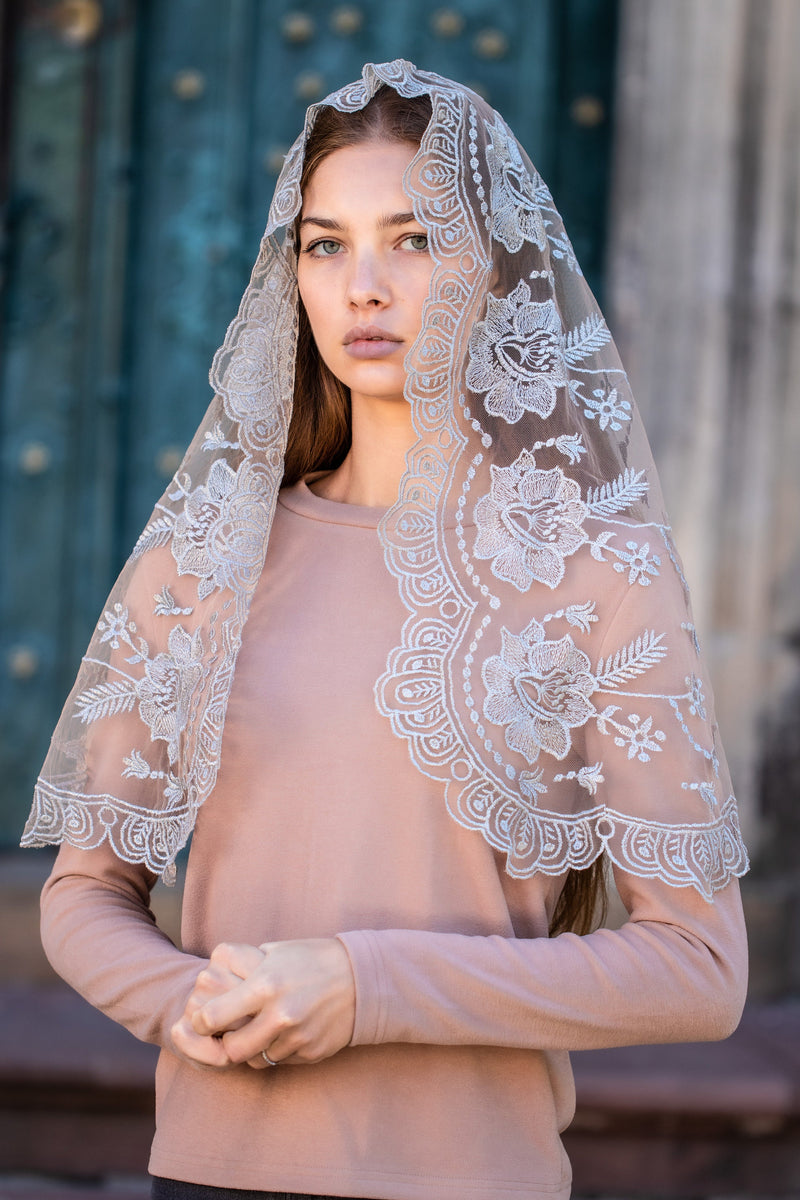 NEW | Catholic head covering veil for church - Maria Veils
